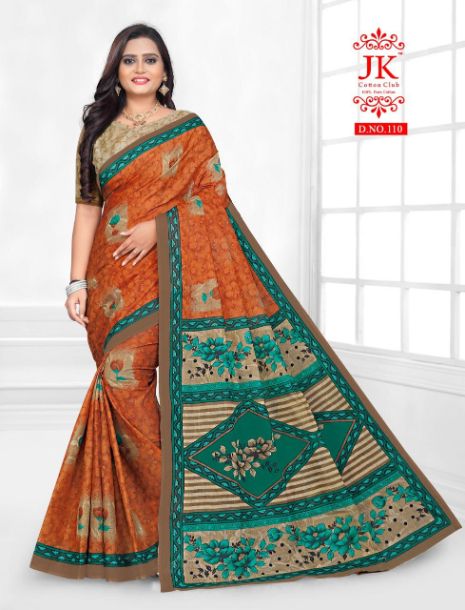 Jk Karishma 1 Casual Daily Wear Cotton Printed Latest Saree Collection